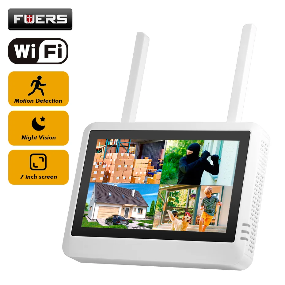 Home Security Video - FUERS 8CH Kablosuz NVR Güvenlik Sistemi
