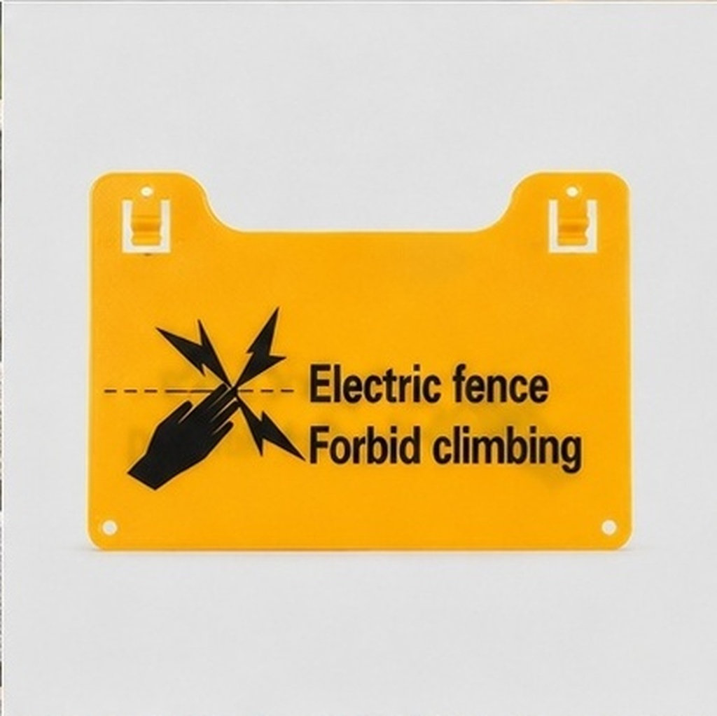 Home Security Electric Fence - 4 Adet Elektrikli Çit Uyarı Levhası,
