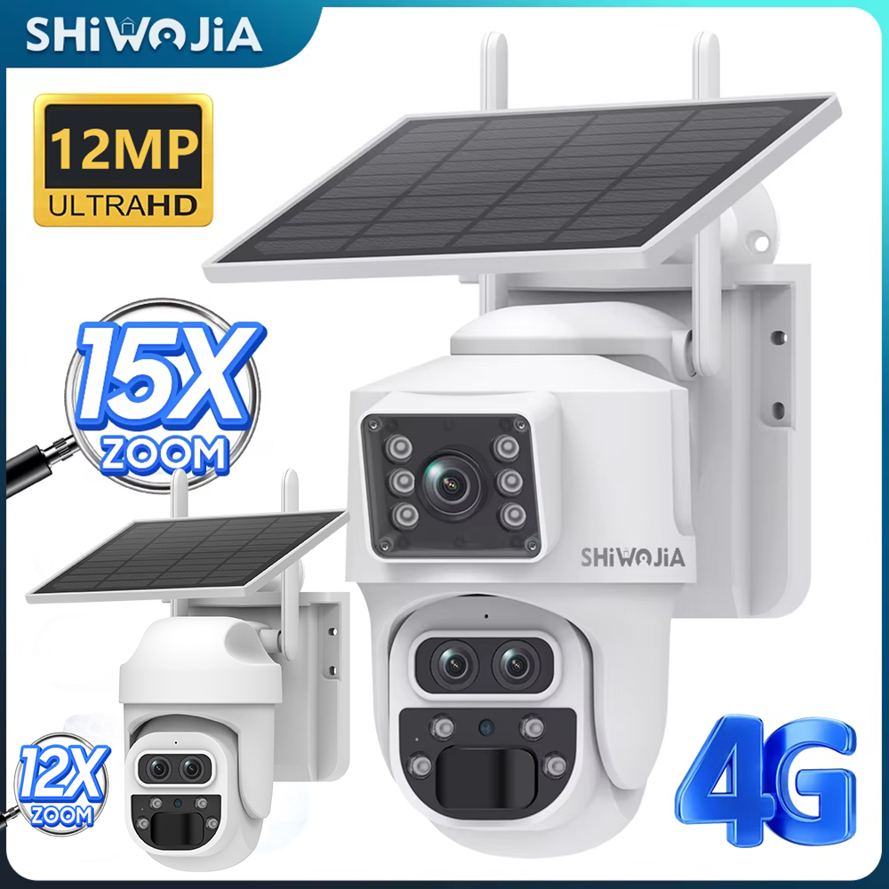 SHIWOJIA 12MP 6K 15X Zoom Güne - Home Yard Security Cameras incelemesi ve fiyatı