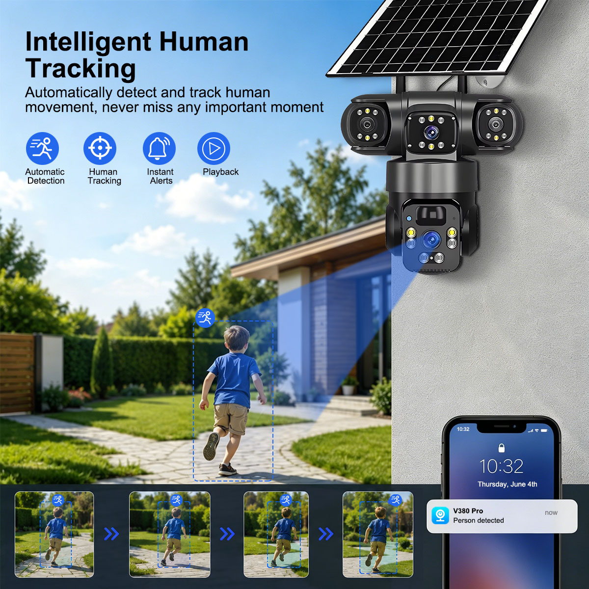 Yucutam güneş enerjili dış mek - Home Yard Security Cameras incelemesi ve fiyatı
