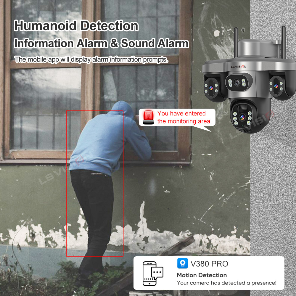 LS VISION Çoklu Lens 3 Ekran W - Home Yard Security Cameras incelemesi ve fiyatı