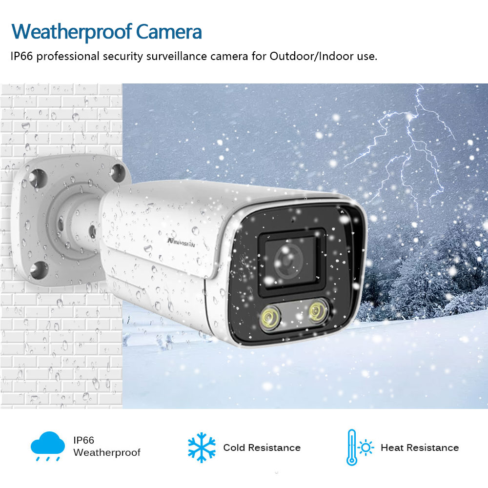 10CH 8MP HD Video gözetim POE  - Home Security Outdoor Cameras incelemesi ve fiyatı
