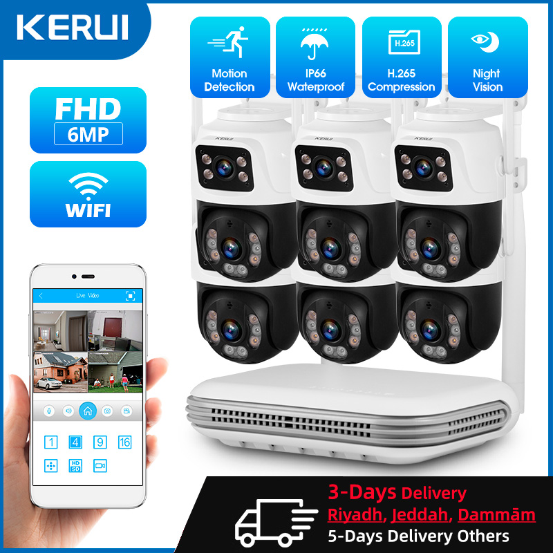 KERUI Su Geçirmez 6MP HD Kablo - Home Security Video Cameras incelemesi ve fiyatı