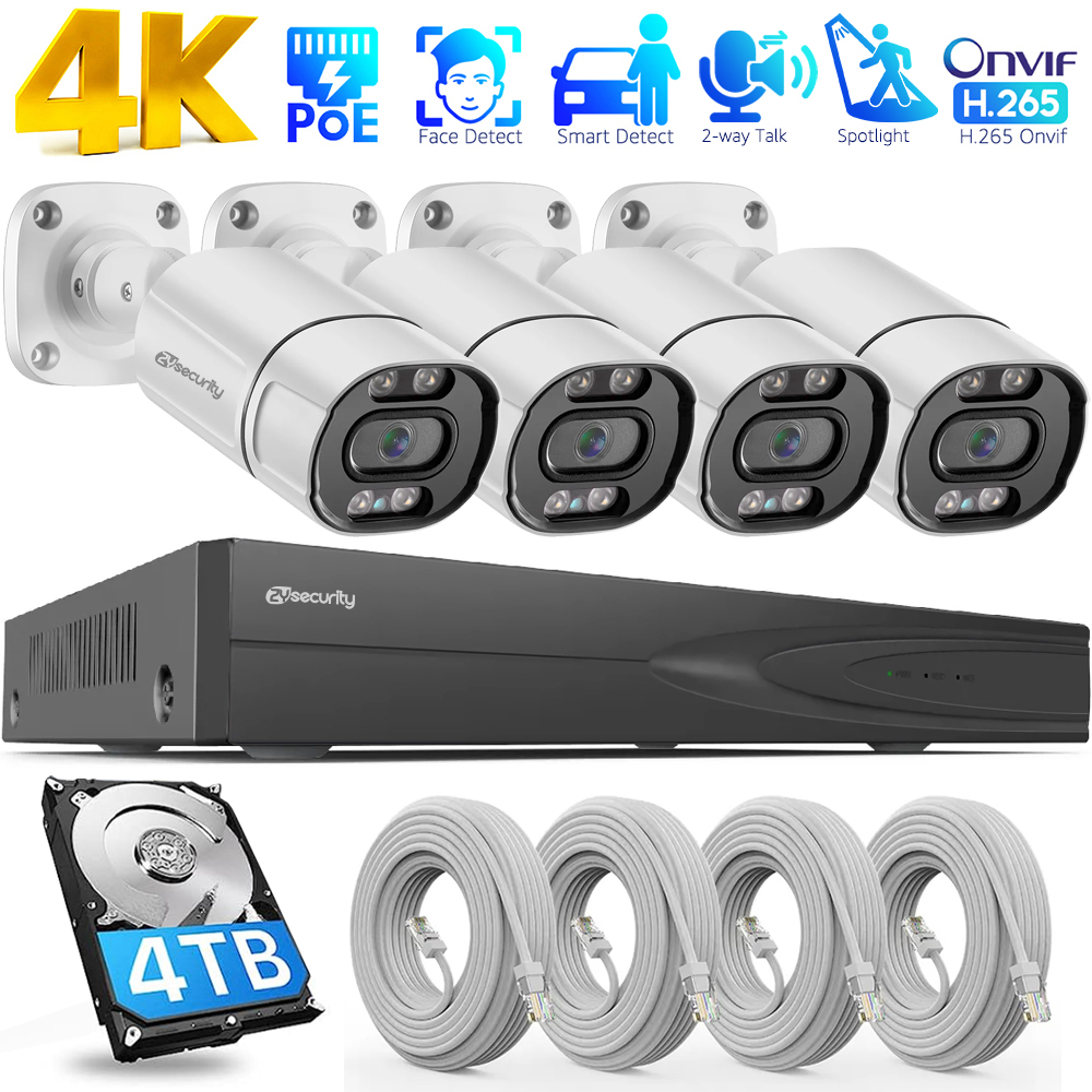 4K PoE Güvenlik Kamera Sistemi - Home Security Outdoor Cameras incelemesi ve fiyatı