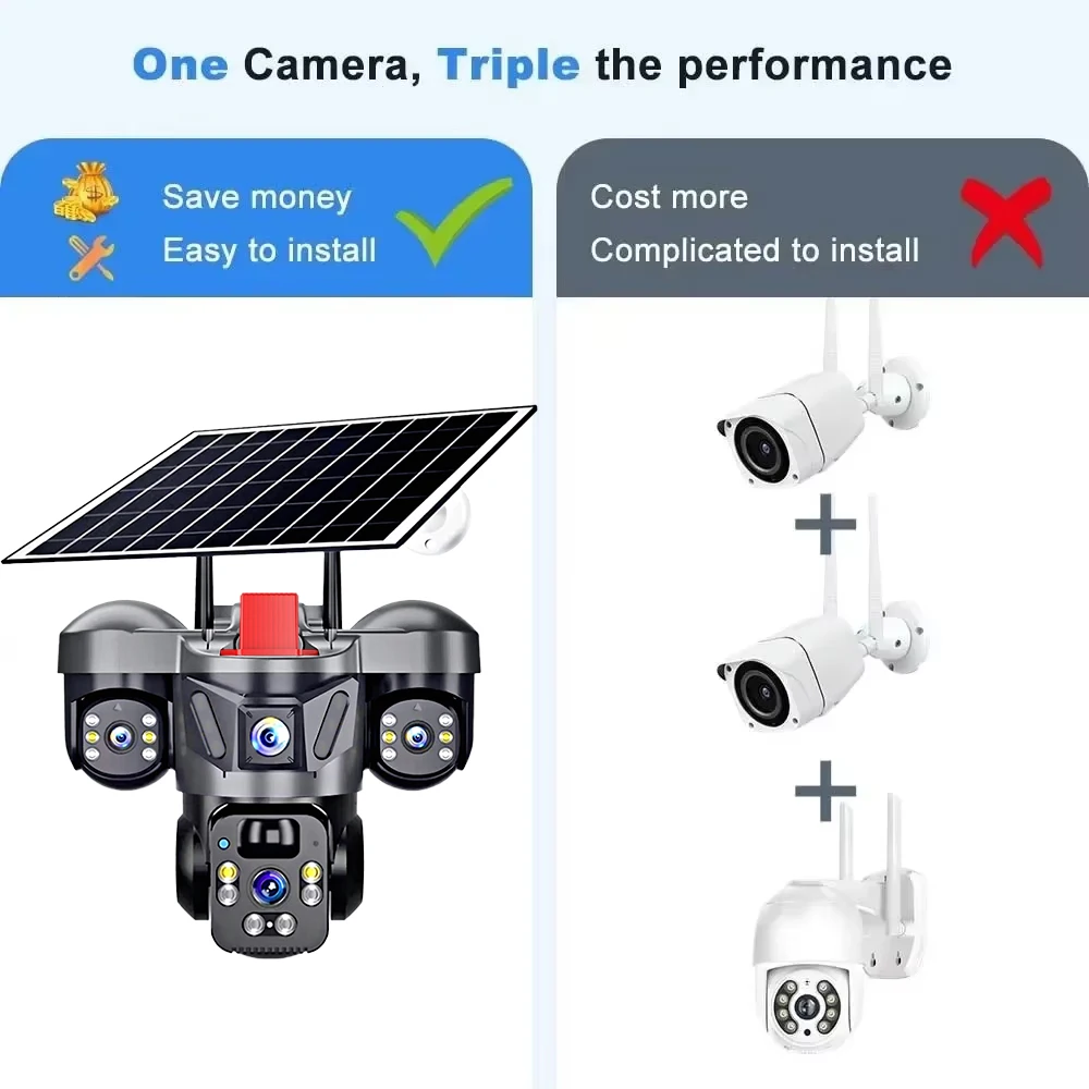 KERUI Dış Mekan PTZ 6MP 4G SIM - Home Security Video Cameras incelemesi ve fiyatı