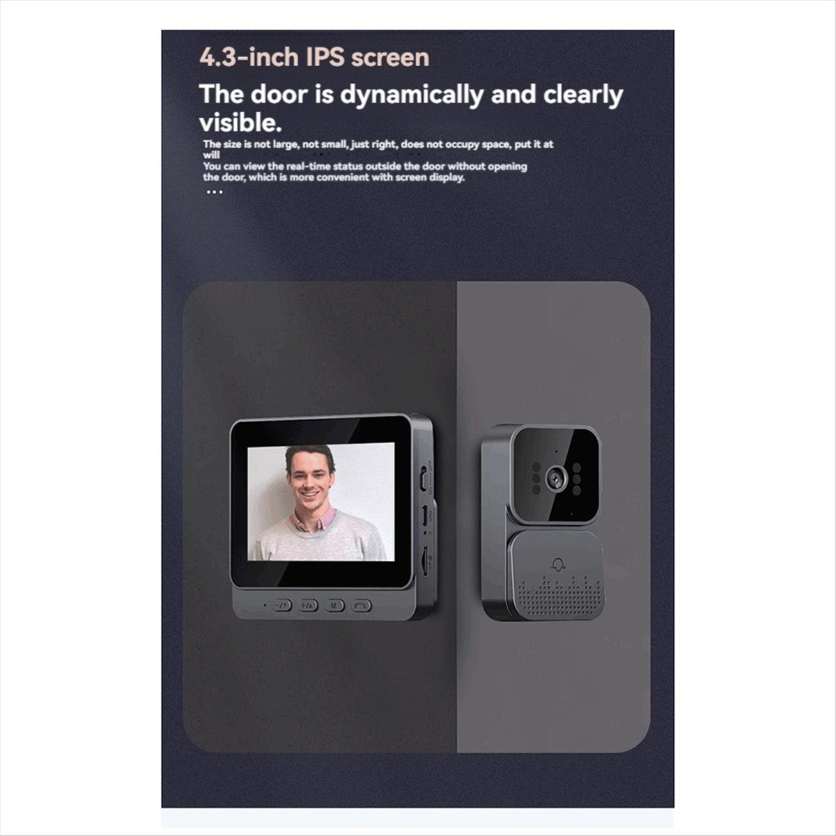 AU47 – Akıllı Kablosuz Kapı Zi - Home Security Video Cameras incelemesi ve fiyatı